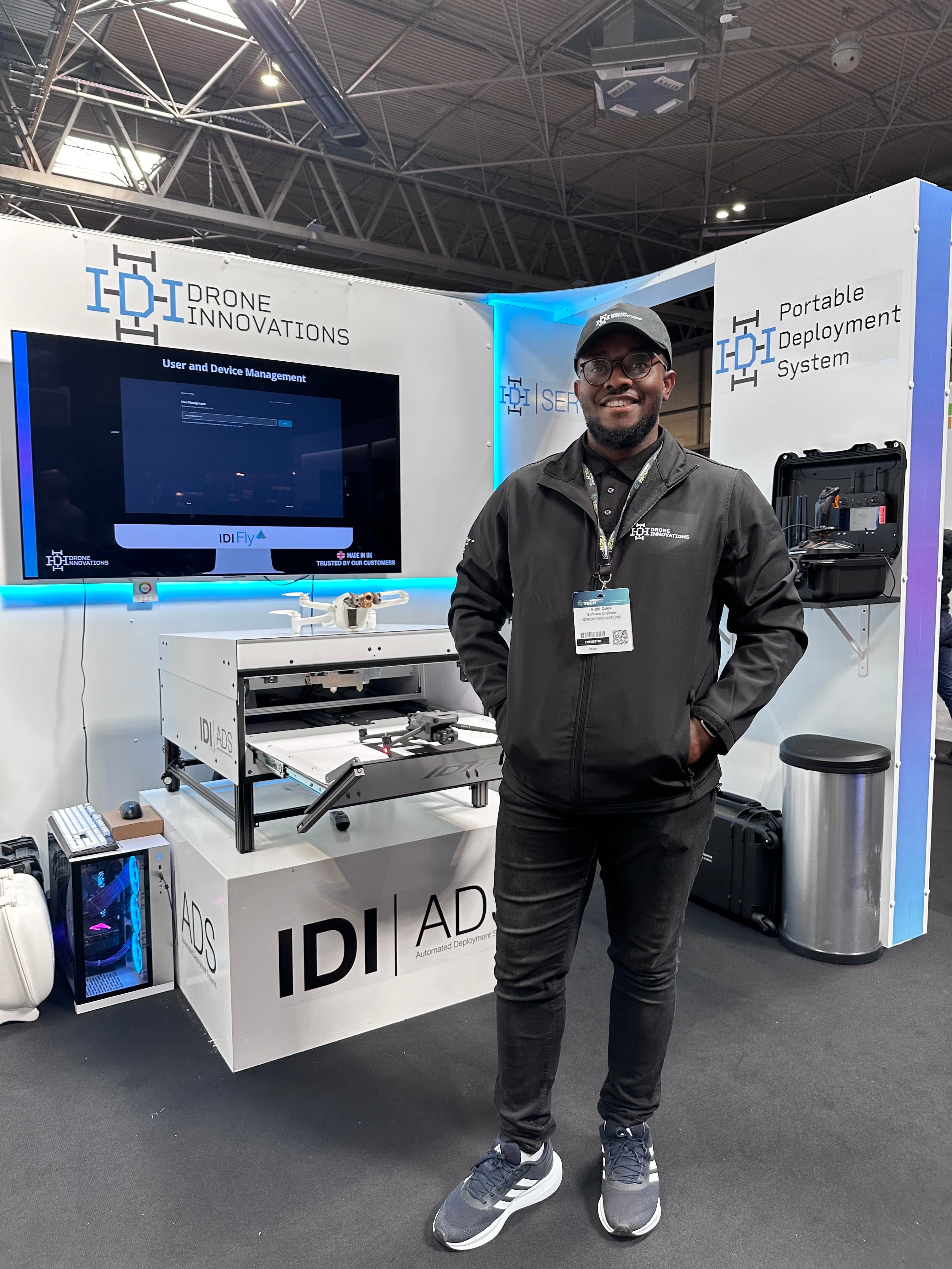 IDrone technologies display booth