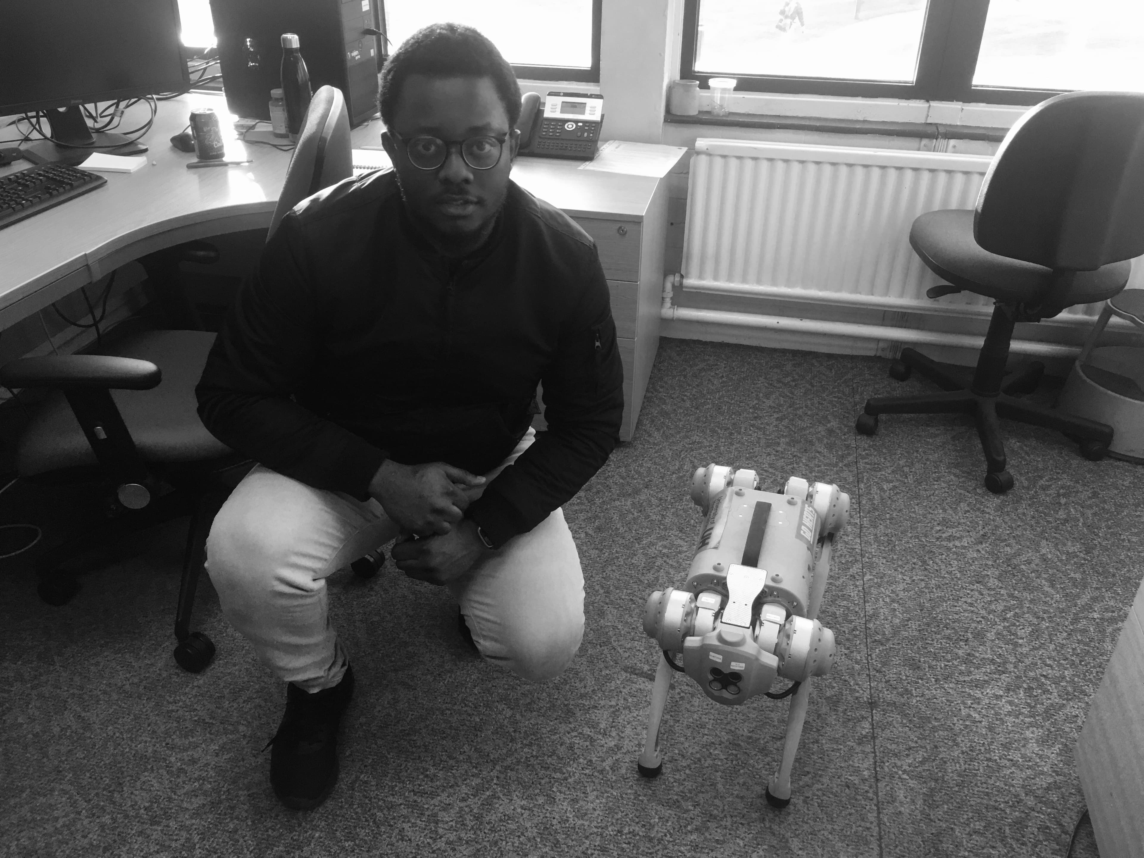 Quadruped robot sound localization project